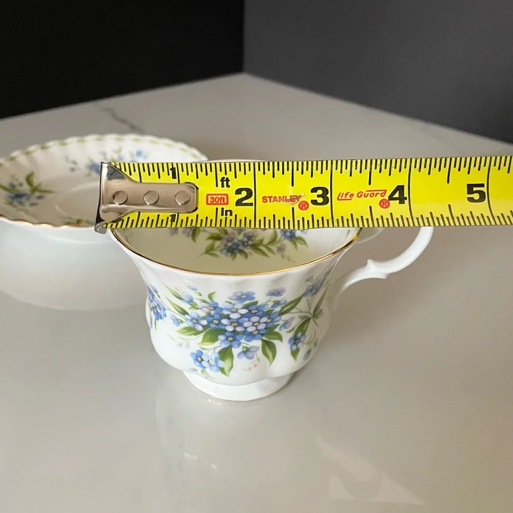 July Forget-Me-Not Cup & Saucer by Royal Albert